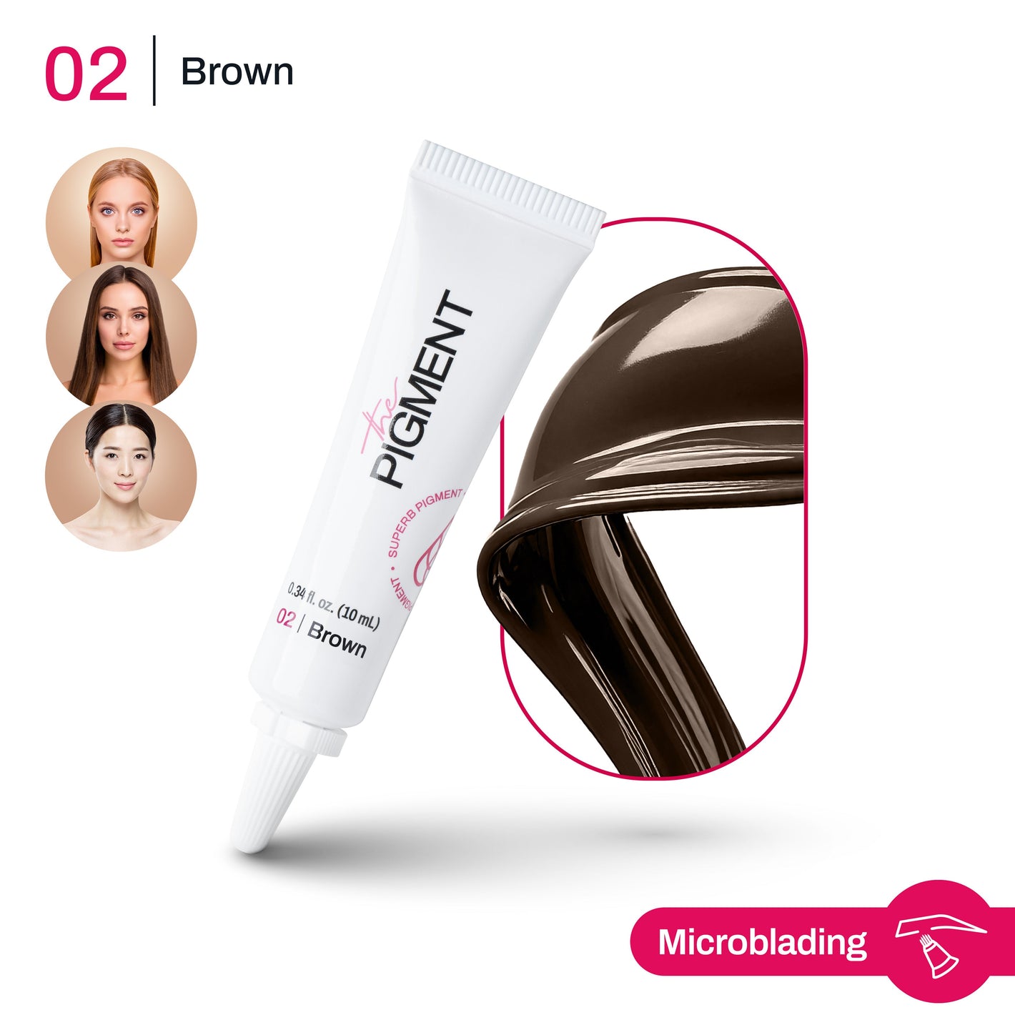 Microblading Pigment - Brown 2 10ml